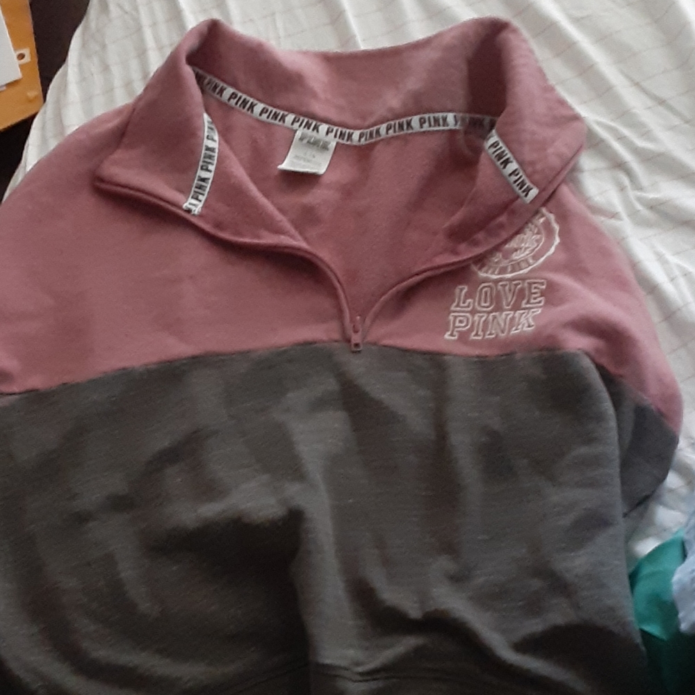 Pink Victoria's secret jacket pullover